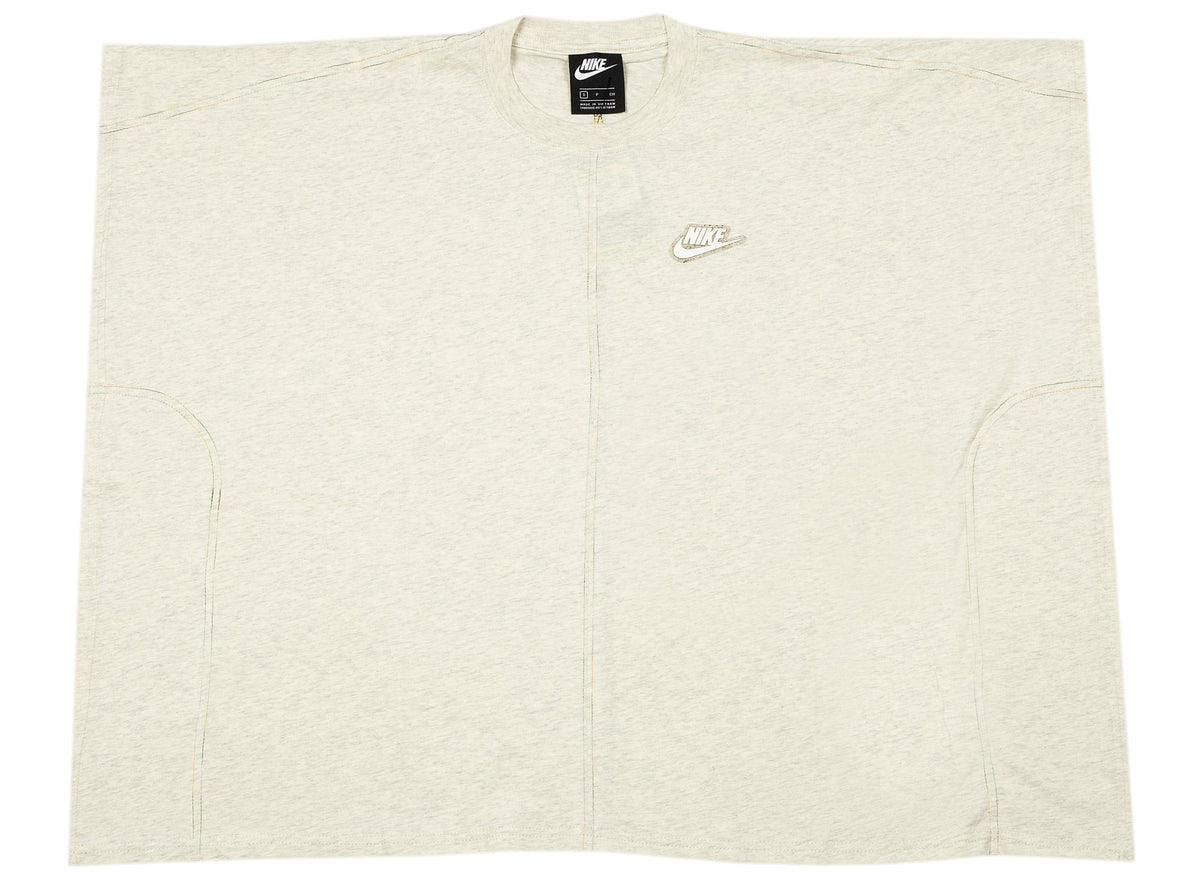 Women's Nike Sportswear Earth Day S/S Tee in Oatmeal Heather / White