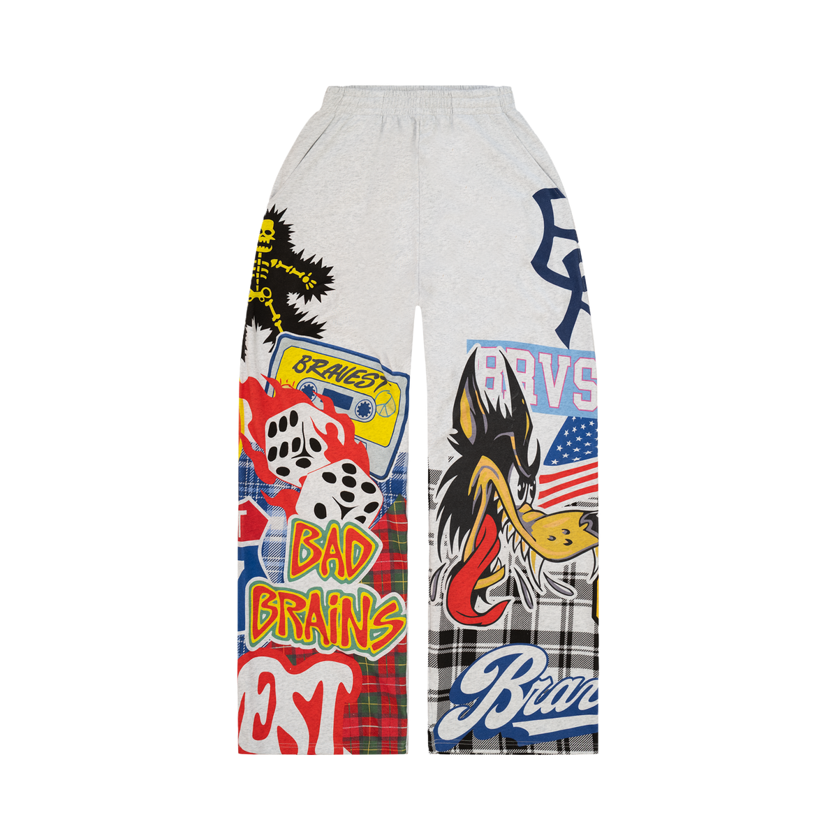 Patchwork Baggy Sweatpants