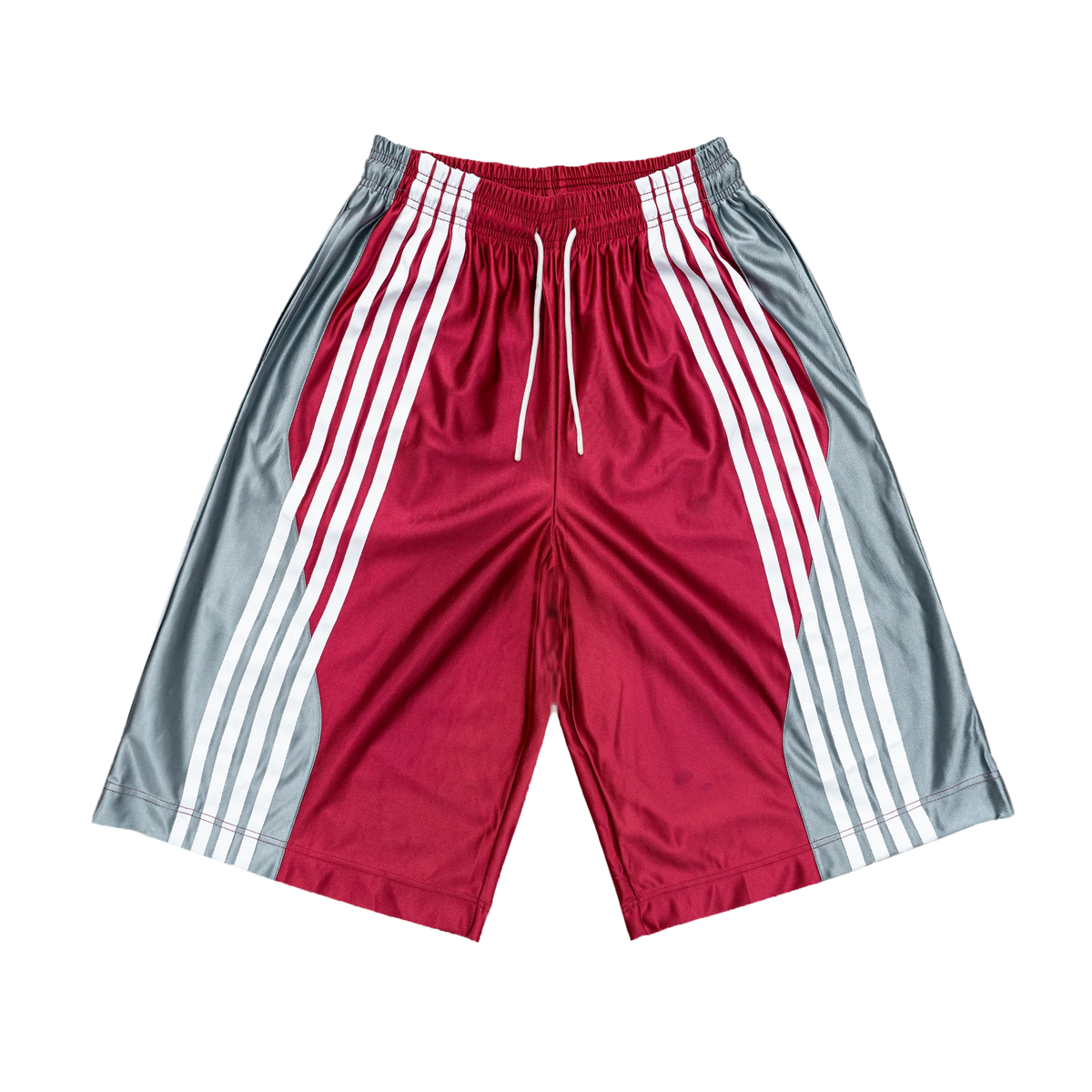 Striped Baggy Basketball Shorts