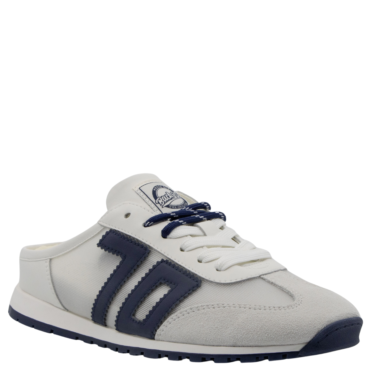 VENICE in WHITE NAVY Backless Sneakers
